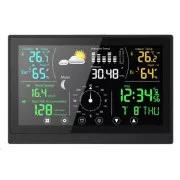 Stație meteo WG - WG1 cu ecran tactil și accesorii, anemometru, pluviometru