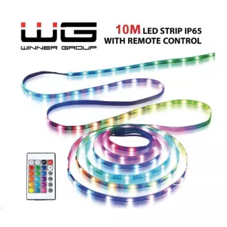 WG - Bandă LED WG10, 10 metri, cu controler, IP 65, cu adaptor de rețea WG - Bandă LED WG10, 10 metri, cu controler, IP 65, cu adaptor de rețea