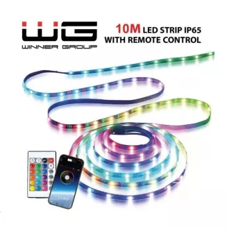 WG - Bandă LED inteligentă WG16, 10 metri, cu controler și aplicație, IP 65, cu adaptor de alimentare