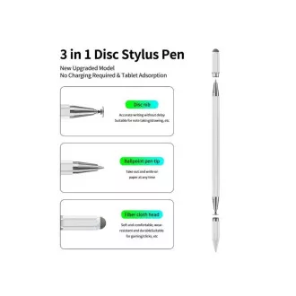WG - Stilou universal WG Stylus Passive, alb