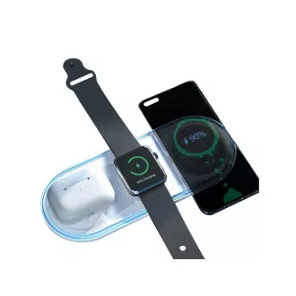 WG - Încărcător wireless de birou 22, 5W, Încărcător wireless rapid, alb