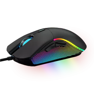 WG - Mouse de gaming RGB cu fir WG Chameleon III., LED RGB, negru