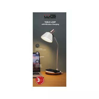 WG - Lampă LED cu încărcare wireless WG Karel, albă