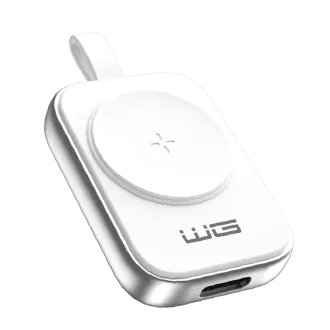 WG - Încărcător magnetic cu USB-C pentru Apple Watch, alb-argintiu