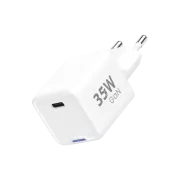 Încărcător de rețea WG GaN 1x USB-C, PD 35W, alb