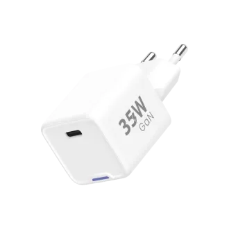 Încărcător de rețea WG GaN 1x USB-C, PD 35W, alb