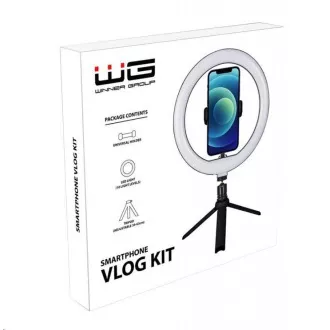 WG - Kit Vlog set de bază pentru filmare video bloguri, trepied, suport telefon, lumină LED WG - Kit Vlog set de bază pentru filmare video bloguri, trepied, suport telefon, lumină LED