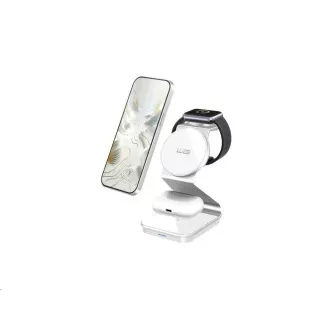 WG - Încărcător wireless WG37, 3 în 1 FAST MAGNET, 15W+3W+3W, alb WG - Încărcător wireless WG37, 3 în 1 FAST MAGNET, 15W+3W+3W, alb