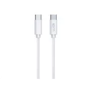 WG - Cablu de date Type-C la Type-C, 3 metri, 3A, 60W, alb
