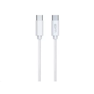 WG - Cablu de date Type-C la Type-C, 3 metri, 3A, 60W, alb