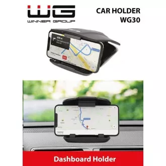 WG - Suport auto WG 30, universal, ventuză adezivă, negru