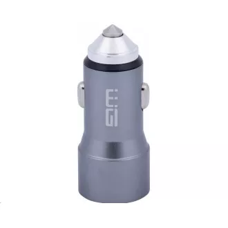 WG - Încărcător auto 2x USB 58, 5W, 1x USB-C PD 36W + 1x USB-A 22.5W, argintiu