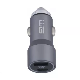 WG - Încărcător auto 2x USB 58, 5W, 1x USB-C PD 36W + 1x USB-A 22.5W, argintiu
