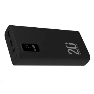 WG - Baterie externă 20000 mAh, USB-C PD 20W + USB-A QC 3.0 22.5W, neagră