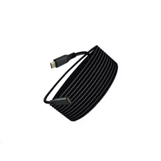 WG - Cablu prelungitor USB-C (mascul) la USB-C (mamă), 2 metri, împletitură de nailon, negru WG - Cablu prelungitor USB-C (mascul) la USB-C (mamă), 2 metri, împletitură de nailon, negru