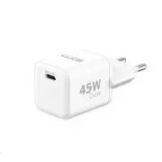 Încărcător de rețea WG GaN 1x USB-C, PD PPS 45W, alb