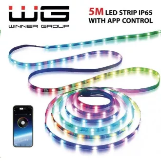 WG - Bandă LED WG2, 5 metri, cu aplicație, IP 65
