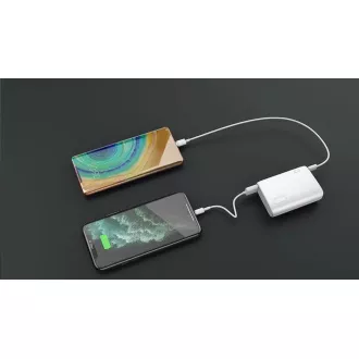 WG - Baterie externă 10000 mAh / QC 3.0 și intrare+ieșire PD / ultra mică / albă