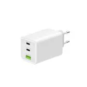 WG - Încărcător de rețea GaN 100W, 3x USB, 1x USB-A + 2x USB-C, alb