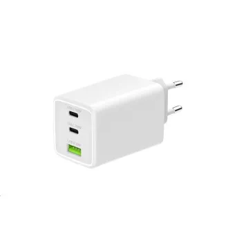 WG - Încărcător de rețea GaN 100W, 3x USB, 1x USB-A + 2x USB-C, alb