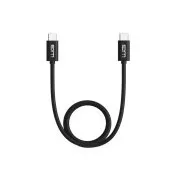 WG - Cablu de date Tip-C la Tip-C / 1m / 3A / negru