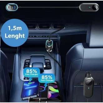 WG - Încărcător auto / 100W / 6 porturi USB / 2x USB-A + 4x USB-C / cu extensie WG - Încărcător auto / 100W / 6 porturi USB / 2x USB-A + 4x USB-C / cu extensie