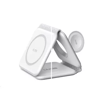 WG - Încărcător wireless WGMaxFlex 3 în 1 / Pliabil / 15W + 5W + 2,5W / WG 42 / alb WG - Încărcător wireless WGMaxFlex 3 în 1 / Pliabil / 15W + 5W + 2,5W / WG 42 / alb
