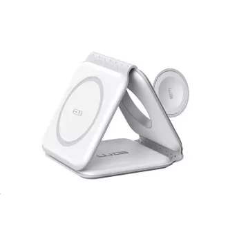 WG - Încărcător wireless WGMaxFlex 3 în 1 / Pliabil / 15W + 5W + 2,5W / WG 42 / alb WG - Încărcător wireless WGMaxFlex 3 în 1 / Pliabil / 15W + 5W + 2,5W / WG 42 / alb