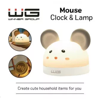 WG - Lampă + ceas + ceas deșteptător WG Mouse
