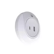 WG - Lampă de noapte LED pentru priză cu USB / WG FireFly / albă