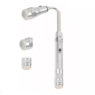 WG - Lanternă telescopică magnetică cu LED WG7 / Mână argintie