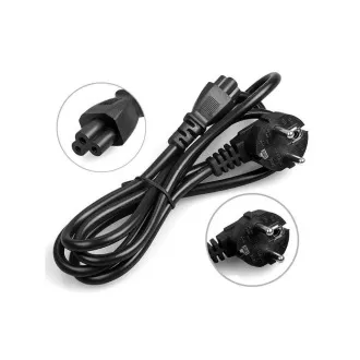 WG - Cablu de alimentare WG Mickey Mouse / CEE 7/7 la IEC C5 / 1,5m / negru