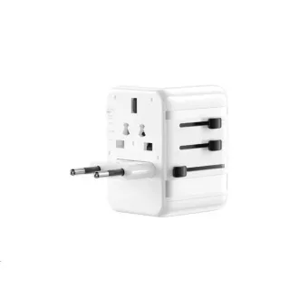 WG - Încărcător universal de călătorie GaN pentru rețelele electrice majore din lume / PD 20W / alb
