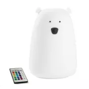 Lampă tactilă Rabbit & Friends Teddy Bear cu control | Alb