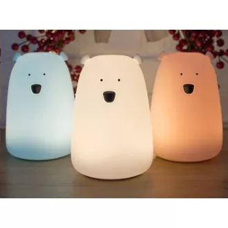 Lampă tactilă Rabbit & Friends Teddy Bear cu control | Alb