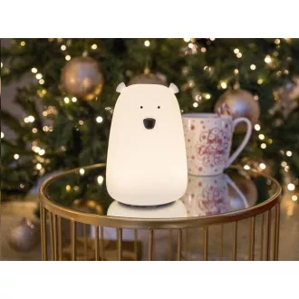 Lampă tactilă Rabbit & Friends Teddy Bear cu control | Alb