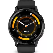 Garmin Venu® 3, argintiu/negru, bandă de silicon