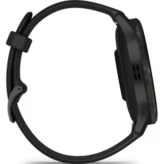 Garmin Venu® 3, argintiu/negru, bandă de silicon