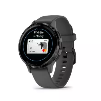Garmin Venu® 3S, argintiu/gri, bandă de silicon