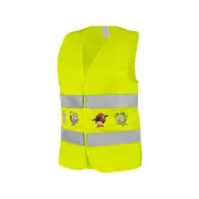 Vestă de înaltă vizibilitate CXS TEDDY pentru copii, galbenă, mărimea M