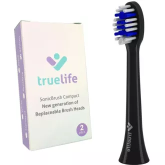 TrueLife SonicBrush Compact Heads Black Whiten