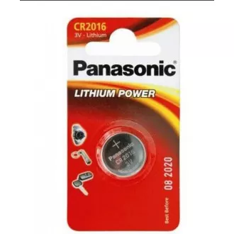 Baterie litiu PANASONIC (buton) CR-2016EL / 2B 3V (Blister 2buc)