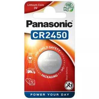 Baterie cu litiu PANASONIC (buton) CR-2450EL / 1B 3V (Blister 1buc)