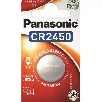 Baterie cu litiu PANASONIC (buton) CR-2450EL / 1B 3V (Blister 1buc)