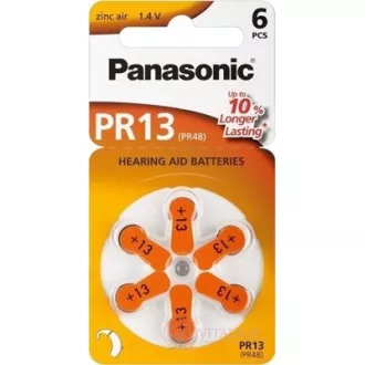 Baterie PANASONIC zinc-aer PR-13 (48) / 6LB AAA 1, 2V (Blister 6buc)