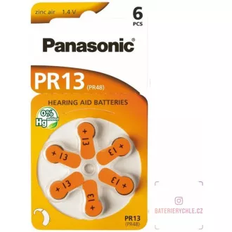 Baterie PANASONIC zinc-aer PR-13 (48) / 6LB AAA 1, 2V (Blister 6buc)