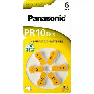 Baterie PANASONIC zinc-aer PR-230 (10) / 6LB AAA 1, 2V (Blister 6buc)
