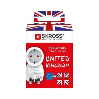 Adaptor de călătorie SKROSS UK pentru utilizare în Marea Britanie, tip G