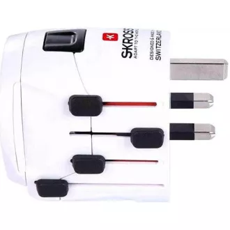 Adaptor de voiaj SKROSS PRO, 6.3A max., împământat, universal pentru întreaga lume