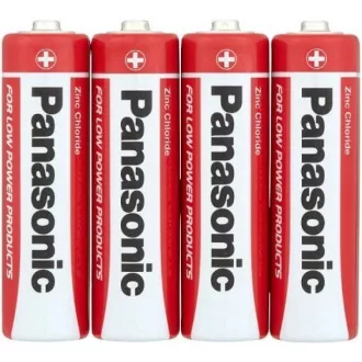 Baterii PANASONIC zinc Carbon Red Zinc R6RZ / 4P AA 1.5V (contractabil 4buc)